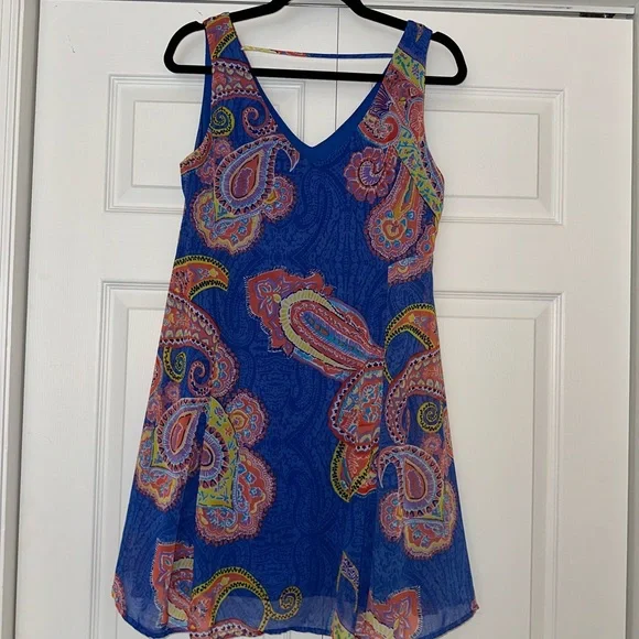 Pink owl, mini dress, Paisley print - Picture 3 of 3